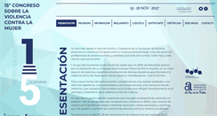 Desktop Screenshot of congresoviolenciamujer.com