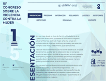 Tablet Screenshot of congresoviolenciamujer.com